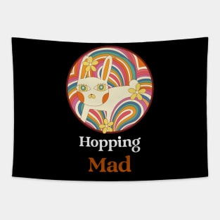 Hopping Mad Rabbit Tapestry