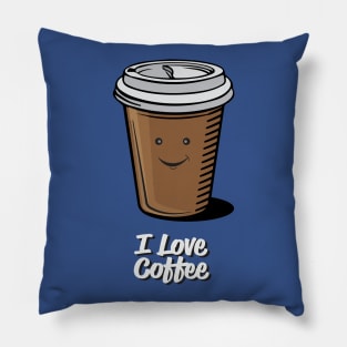 I Love Coffee Pillow