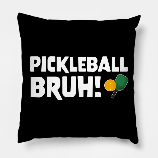 Gamer Meme Pickleball Bruh Pillow by star trek fanart and more