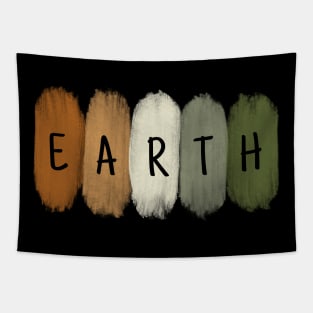 Earthy Tones Stripes Horizontal Tapestry