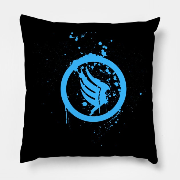 Paragon Splatter Pillow by Draygin82