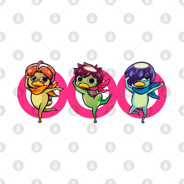 Sarazanmai trio by OkiComa