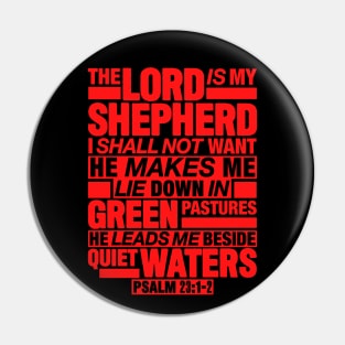 Psalm 23:1-2 The Lord Is My Shepherd Pin