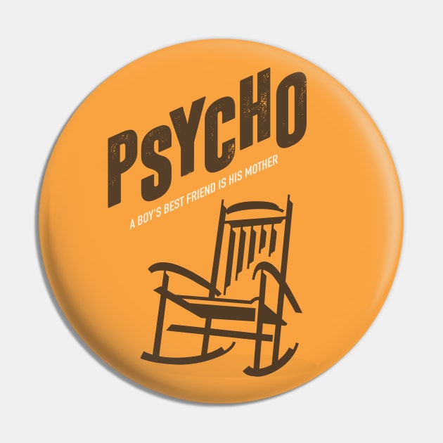 Psycho - Alternative Movie Poster Pin by MoviePosterBoy