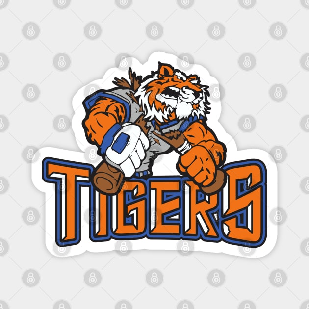 Tigers Baseball Logo Magnet by DavesTees