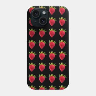 Minimalistic strawberry patern design Phone Case