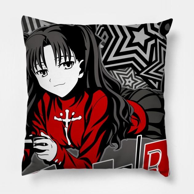 Tohsaka Rin - Gamer Time Pillow by xEmiya