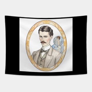 Nikola Tesla Tapestry