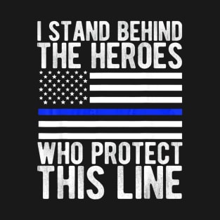 Thin Blue Line Shirt Police Flag Hero T-Shirt