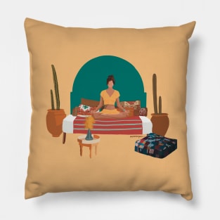 Yoga in Marrakech Pillow