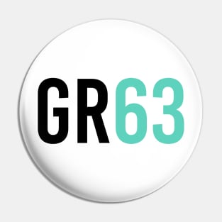 George Russell 63 - Driver Initials and Number Pin