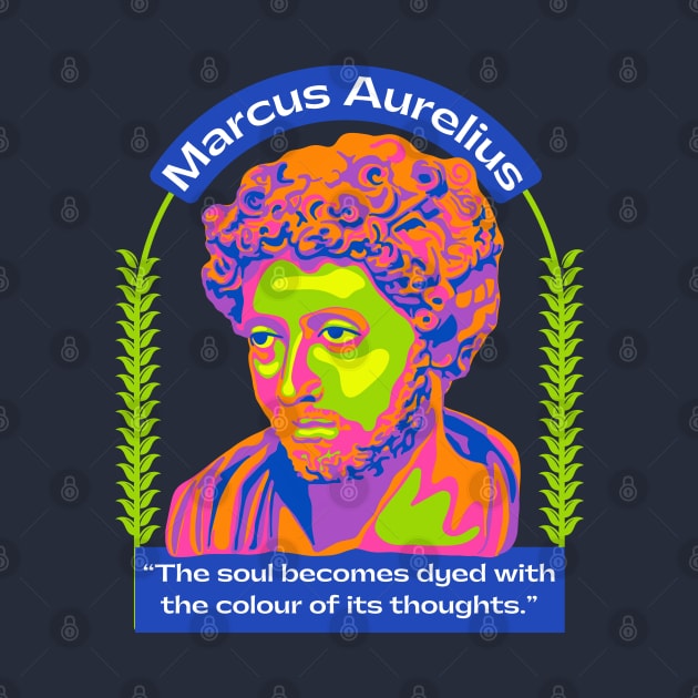 Marcus Aurelius Portrait and Quote by Slightly Unhinged