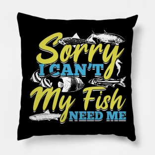 Fishkeeping Aquarium Fishkeeper Aquarist Gift Pillow