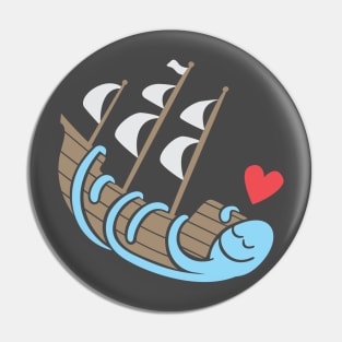 Kraken Love Pin