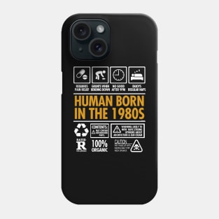 Born In The 1980s Funny Thirtysomething Fortysomething Phone Case