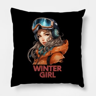 Winter Girl Pillow