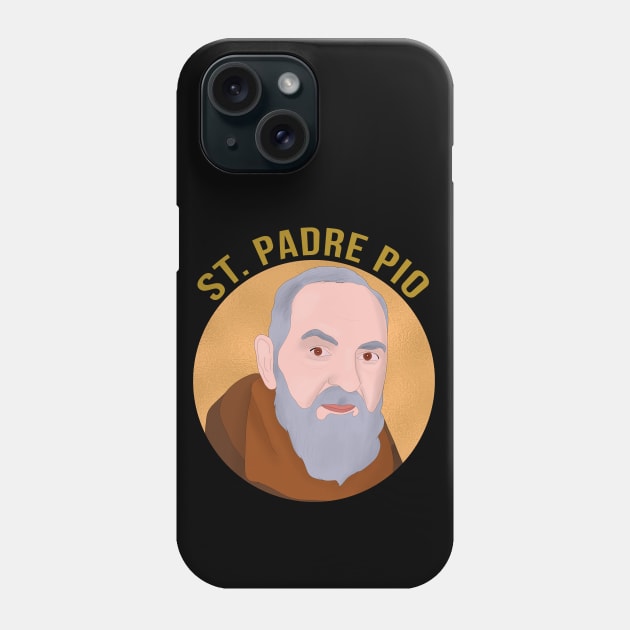 St Padre Pio Phone Case by DiegoCarvalho