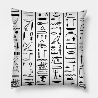 Hieroglyphic Letters Ancient Egypt Pharaohs Egyptology Gift Pillow