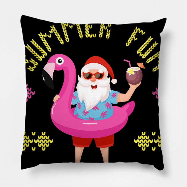 Summer Fun Santa Pillow by PincGeneral