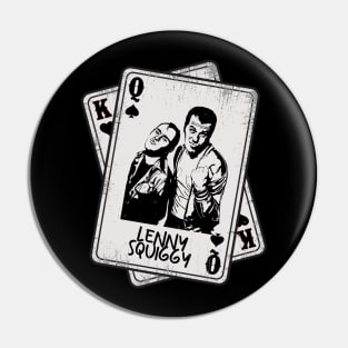 Retro Lenny and Squiggy Card Style Pin