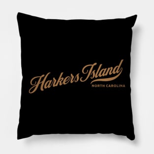 Harkers Island, NC Beachgoing Vacationing Pillow