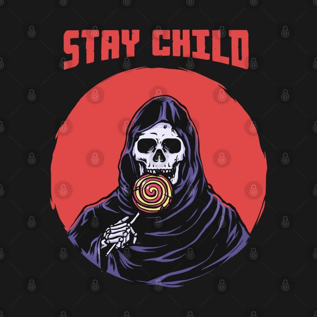 Stay Child - Death with Candy by Blazedfalcon