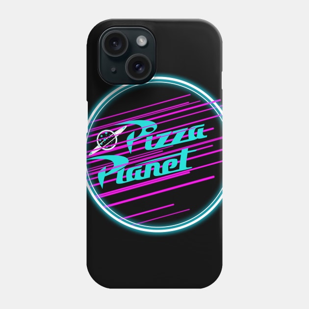 Neon Pizza Planet Phone Case by abuddie4