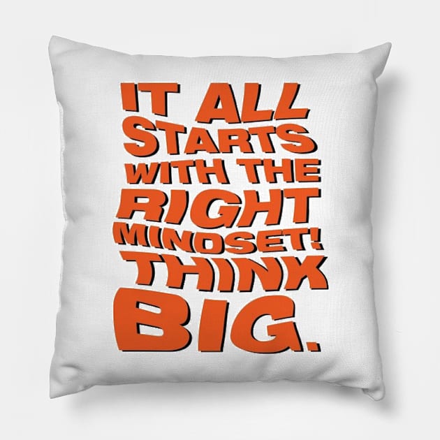 think big Pillow by HenryHenry