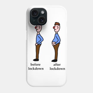 Before and after lockdown Phone Case