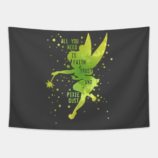 Fairy Inspired Silhouette Tapestry