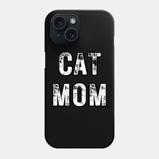 Chic Distressed Cat Mom Top - Cozy & Stylish Shirt, Ideal for Everyday Wear, Thoughtful Gift for Kitty Mothers Phone Case