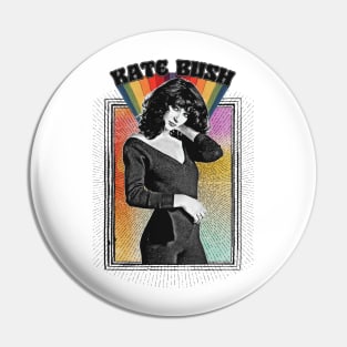 Kate Bush ∆ Rainbow Aesthetic Fan Art Design Pin