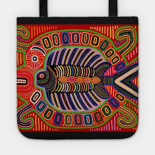 Kuna Indian Flying Fish Mola Tote