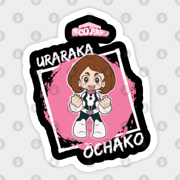 My Hero Academia Bnha Ochako Uraraka Chibi My Hero Academia Sticker Teepublic