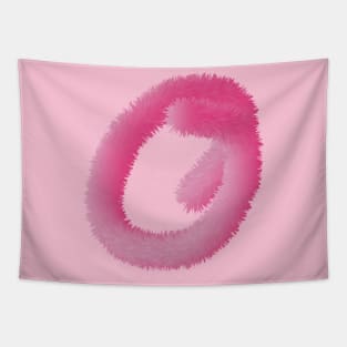 O Pink Animal Initials Tapestry