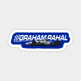 Graham Rahal 2022 (white) Magnet