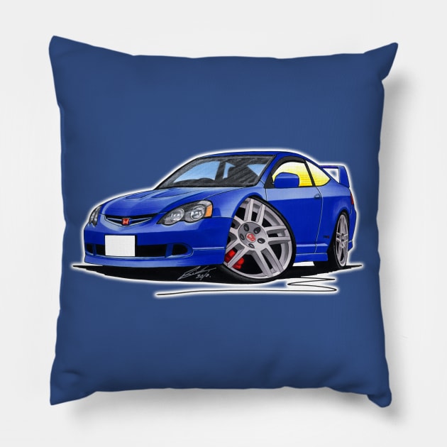 Honda Integra DC5 Blue Pillow by y30man5