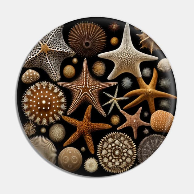 Echinoderms pattern Pin by Vythryd Arts