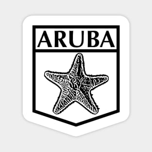Aruba Island Design, with black lettering Magnet