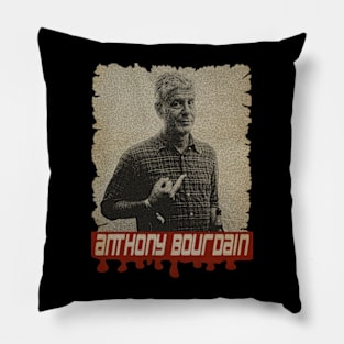 Anthony Bourdain Vintage Pillow