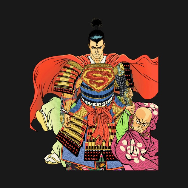 Super Samurai Samurai warrior Comic book style by geekmethat