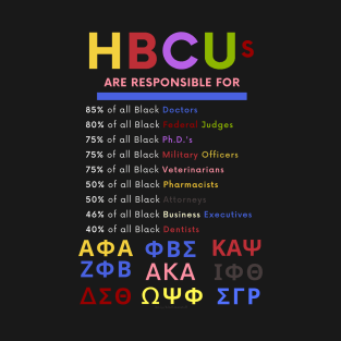 HBCUs are responsible for… BLACK GREEKS T-Shirt