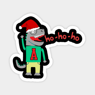 Christmas dino ho ho ho Magnet