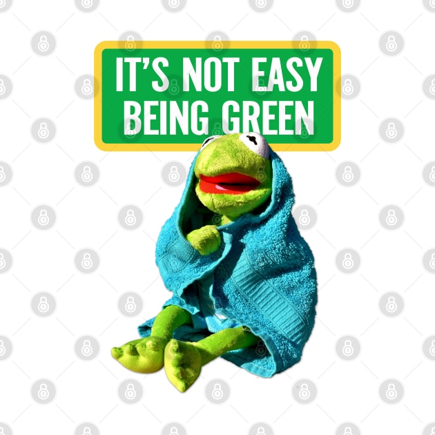 Kermit: "It's not easy being green", Kermit the frog by Country Gal