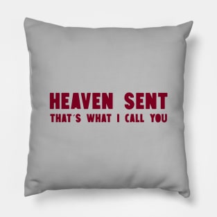 Heaven Sent, burgundy Pillow