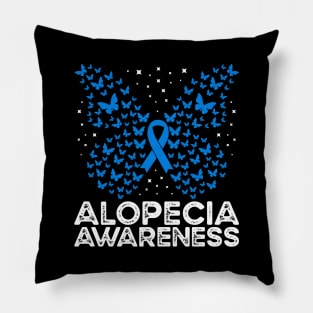 Alopecia Awareness Alopecia Butterfly Pillow