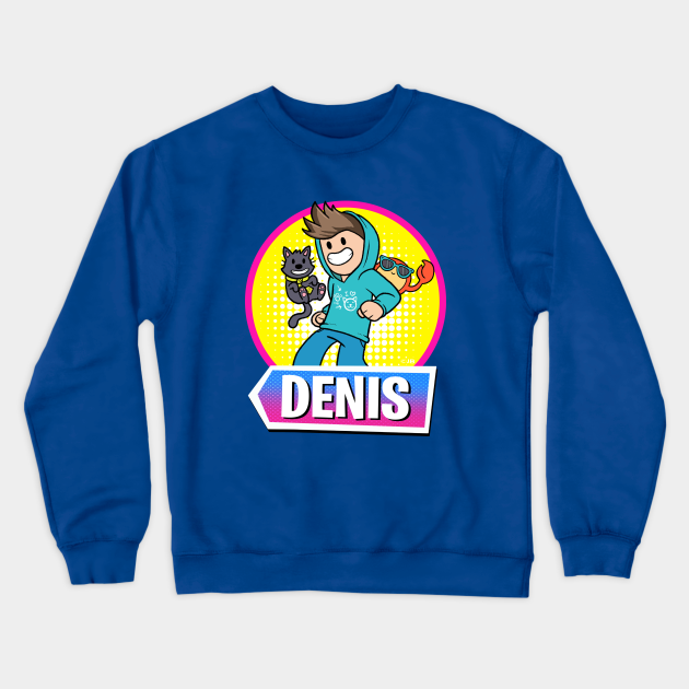 Dancing Denis With Logo Denis Roblox Sweat Shirt Teepublic Fr - roblox denis shirt