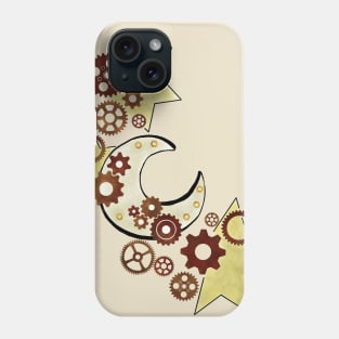 Steampunk Crescent Moon Phone Case