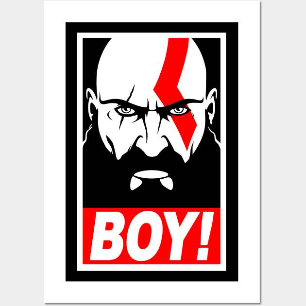 God Of War 4 Kratos In Dark Design Game Art Wall - POSTER 20x30