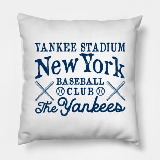 Retro Yankees Type Design 1 by Buck Tee Pillow